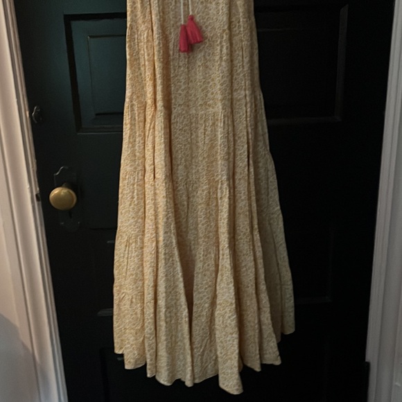New with tags, Celina moon, yellow flower dress with pink tassels - Picture 6 of 6